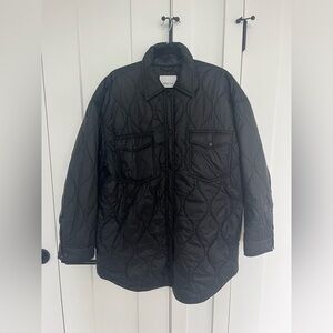 WILFRED FREE Ganna Insulated Shirt Jacket, Black, L